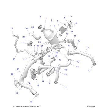 ENGINE, COOLING SYSTEM - S25TDV8MS (C602965)