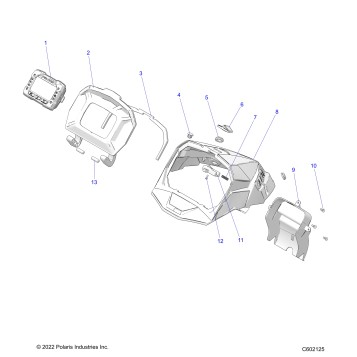 BODY, HOOD CAP ASM., STD. GAUGE - S25TLP6RS (C602125)