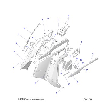BODY, CONSOLE - S25TLP6RS (C602759)