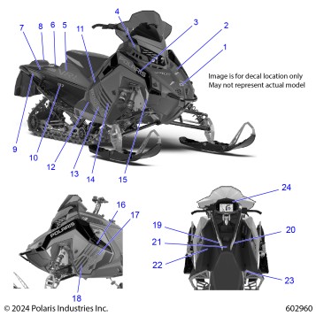 BODY, DECAL, MIDNIGHT BLUE SIDE PANEL - S25TDV8MS (602960)