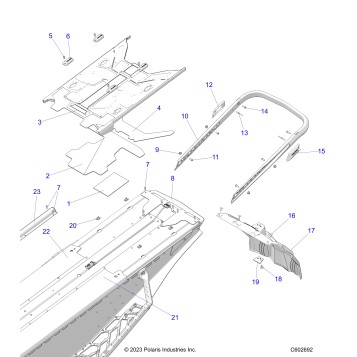 BODY, BUMPER, REAR, CLOSEOFF, TUNNEL COVER - S24TDP9FS (C602692)