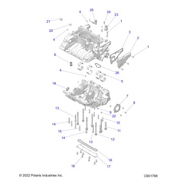 ENGINE, CRANKCASE - S23TKP9FS (C601768)