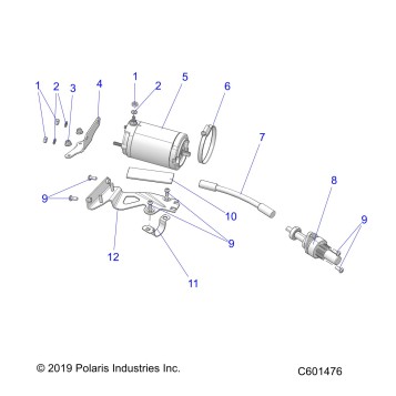 ENGINE, STARTER MOTOR - S22TKV6RS ELECT. START OPTON (C601476)