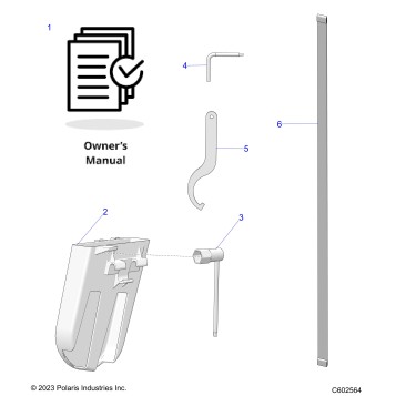 REFERENCES, OWNERS MANUAL, BELT HOLDER, TOOLS - S24TFK6RS (602564)