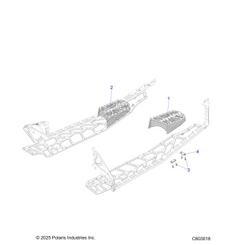 CHASSIS, PASSENGER FOOTRESTS - S26TFN6RSP/RSL (C603018)