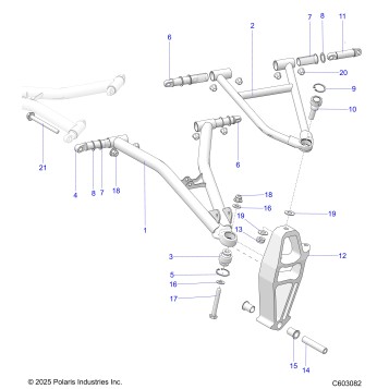 SUSPENSION, CONTROL ARMS and SPINDLE - S26TFN6RSP/RSL (C603082)