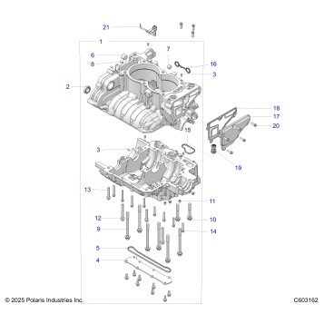 ENGINE, CRANKCASE - S26TLF9FSL (C603162)
