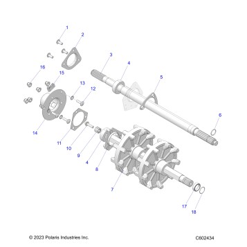 DRIVE TRAIN, JACKSHAFT and DRIVESHAFT - S25CED5TSL/TSU (C602434)