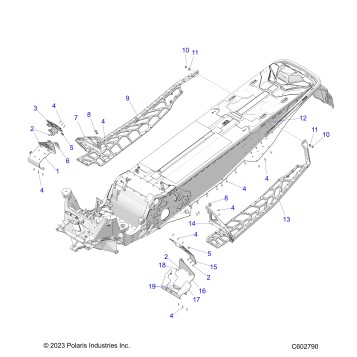 CHASSIS, FOOTRESTS, and RUNNINGBOARDS - S26TDE9FS (C602790)