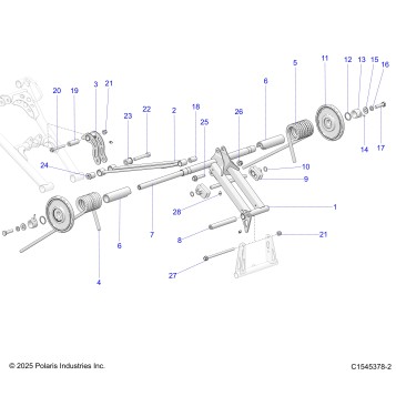 SUSPENSION, TORQUE ARM, REAR - S26TLC8MS/TLR8MS (C1545378-1)