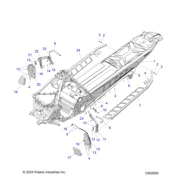 CHASSIS, FOOTRESTS, AND RUNNING BOARDS - S26TFG8RS (C602850)