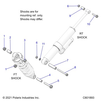SUSPENSION, SHOCK MOUNTING, REAR SUSP. - S23TDL6KSA (C601893)
