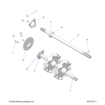 DRIVE TRAIN, JACKSHAFT and DRIVESHAFT - S26TLF6RSL (601073C)
