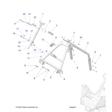 STEERING, STEERING POST AND HOOP - S26MDX6DSA (C602877)