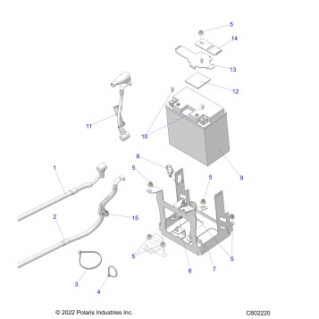 ELECTRICAL, BATTERY/BOX and CABLES - S26TDZ8MS E.S. OPTION (C602220)