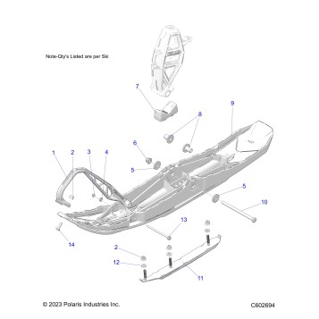 STEERING, SKI ASM - S24TDE6RS (C602694)