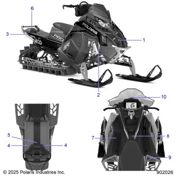 BODY, DECALS -  S26TFM9BSB/9BSC (902026)