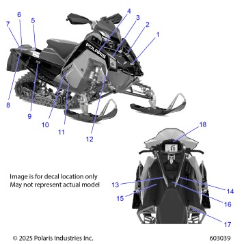 BODY, DECAL, BLACK SIDE PANEL W/BLUE DUSK TRIM - S26TLC8RS/TLR8RS (603039)