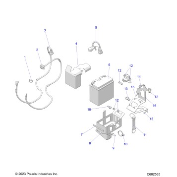 ELECTRICAL, BATTERY/BOX and CABLES - S24TFK6RS E.S. OPTION (C602565)