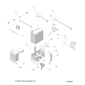 ELECTRICAL, BATTERY BOX ASM. - S25CED5TSL/TSU (C602448)