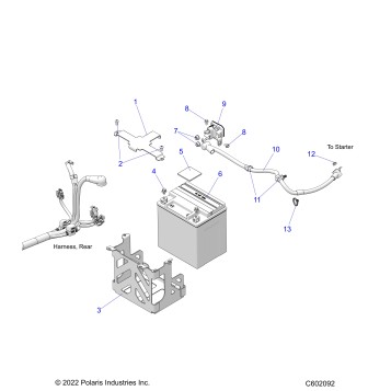 ELECTRICAL, BATTERY/BOX - S26TDE9FS (C602092)