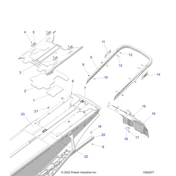 BODY, BUMPER, REAR, CLOSEOFF, TUNNEL COVER - S23TKP9FS (C602077)