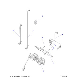 FUEL SYSTEM, RAIL, LINES and THROTTLE BODY - S26MDX6DSA (C602920)