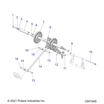 SUSPENSION, TORQUE ARM, REAR - S24TFK6RS (C601949)