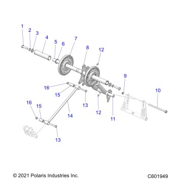 SUSPENSION, TORQUE ARM, REAR - S23TFM8MS (C601949)