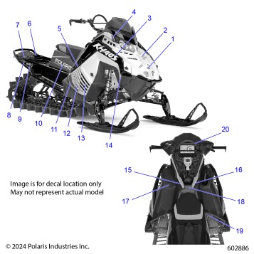 BODY, DECAL, GHOST WHITE METALLIC SIDE PANEL - S25TGG8MS (602886)