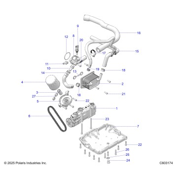 ENGINE, OIL PUMP/FILTER/COOLER - S26TLF9FSL (C603174)