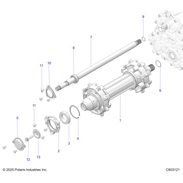 DRIVE TRAIN, JACKSHAFT AND DRIVESHAFT- S26AJE9FSL/AJN9FSL/FSM (C603121)
