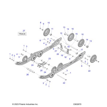 SUSPENSION, REAR - S24TDL6KSA (C602670)