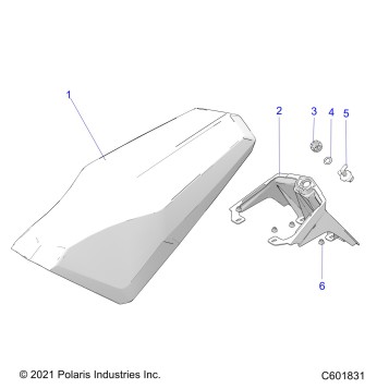 BODY, SEAT ASM. - S22TDL6KSA (C601831)