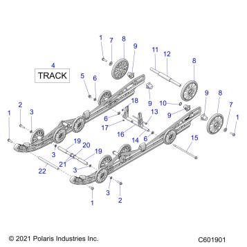 SUSPENSION, REAR - S25TLP6RS (C601901)