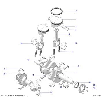 ENGINE, BALANCE SHAFT, CRANKSHAFT/PISTON - S26TLF9FSL (C603160)