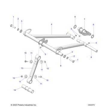 SUSPENSION, TORQUE ARM, FRONT - S24TFK6RS (C602570)