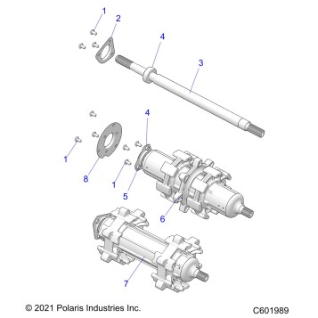 DRIVE TRAIN, JACKSHAFT and DRIVESHAFT - S23TFK6RS (C601989)