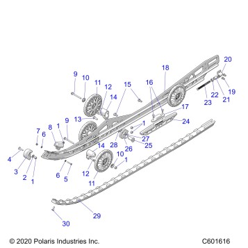 SUSPENSION, RAIL BEAM LH/RH - S21TLC6RS/6RE ALL OPTIONS (C601616)
