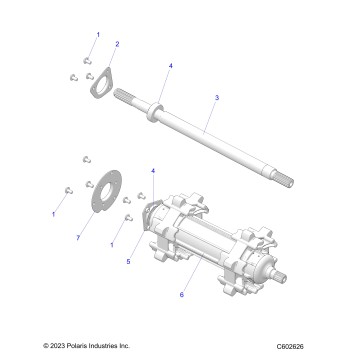 DRIVE TRAIN, JACKSHAFT and DRIVESHAFT - S24TFM8MS (C602626)