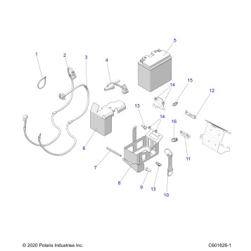 ELECTRICAL, BATTERY/BOX and CABLES - S23TKV8RS E.S. OPTION (C601626)