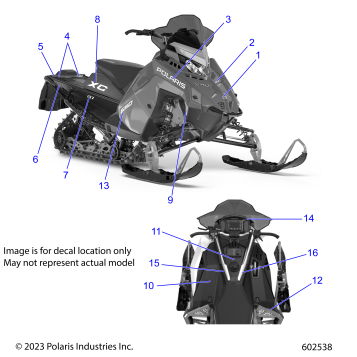 BODY, DECAL, BLACK SIDE PANEL W/ GRAY ACCENT - S24TDP6RS (602538)