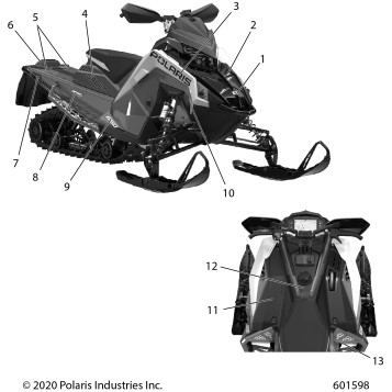 BODY, DECAL, BLACK SIDE PANEL W/RED ACCENT - S21TLC6RS/6RE (601598)