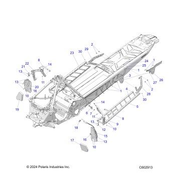 CHASSIS, FOOTRESTS, AND RUNNING BOARDS - S26TGG8MS (C602913)
