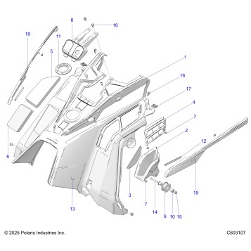 BODY, CONSOLE - S26TKL9BS (C603107)
