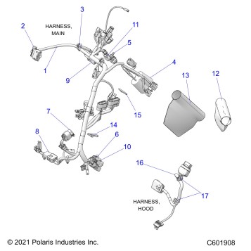 ELECTRICAL, WIRE HARNESS - S22TDL6KSA ALL OPTIONS (601341)