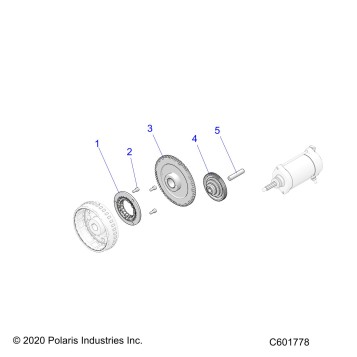 ENGINE, STARTER GEAR - S23TKP9FS (C601778)