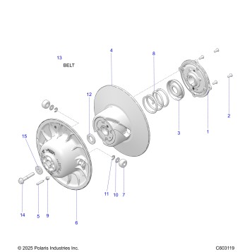 DRIVE TRAIN, CLUTCH, SECONDARY - S26AJE9FSL/AJN9FSL/FSM  (C603119)