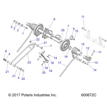 SUSPENSION, TORQUE ARM, REAR - S19FJB8/FJE8/FJP8 ALL OPTIONS (600672)