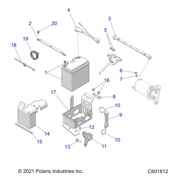 ELECTRICAL, BATTERY BOX  ASM. - S22CED5TSL/TSU (C601812)